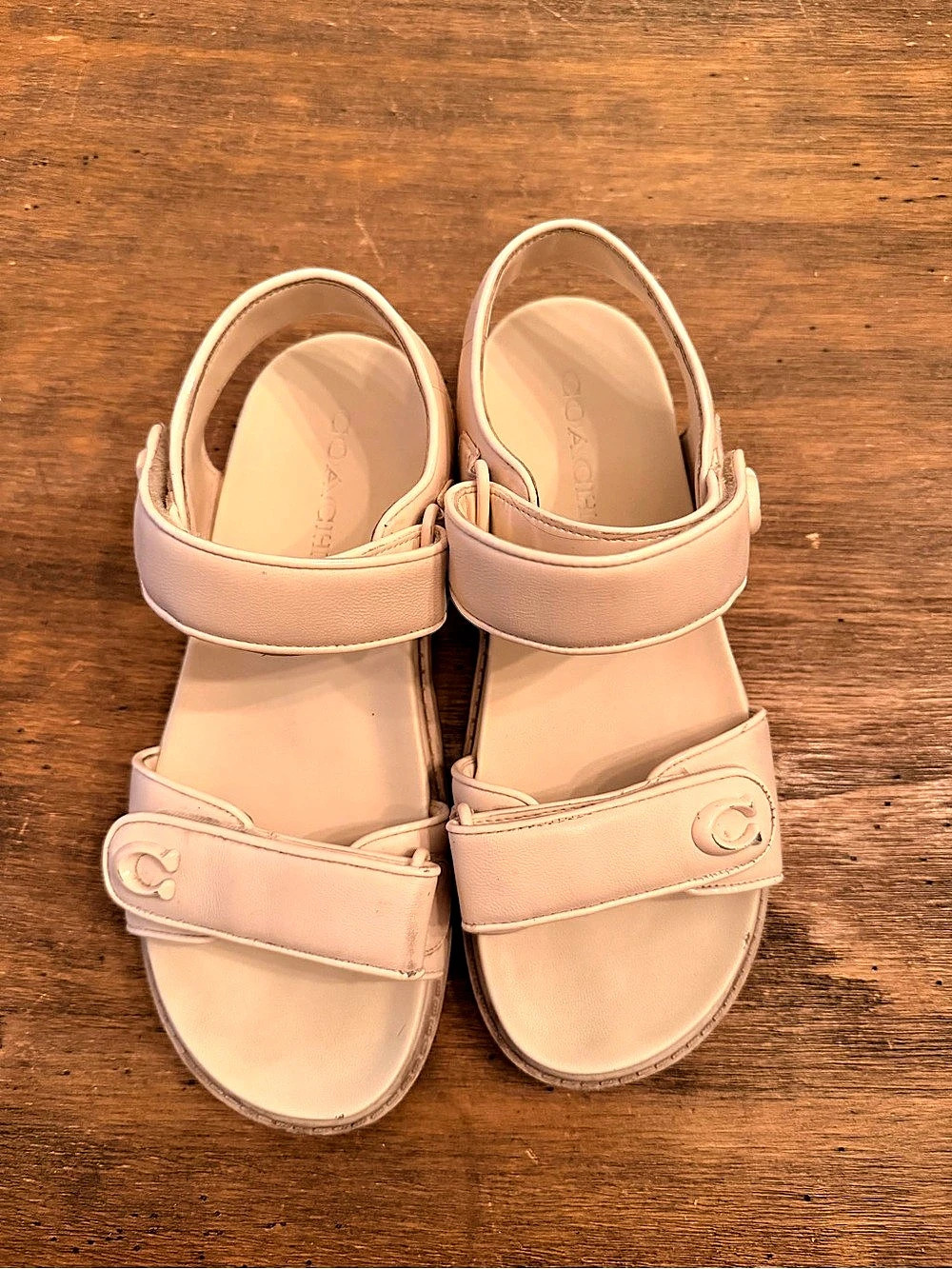 Coach Brynn Leather Sandals 8.5